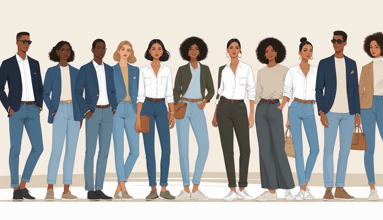 Feature image A group of people wearing various everyday outfits, standing confidently in a simple indoor setting.